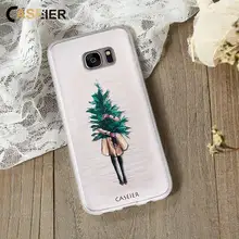 

CASEIER Christmas Phone Case For Samsung S6 S7 edge S8 Soft TPU Case For Samsung S8 Plus Note 8 Case Phone Funda Accessories