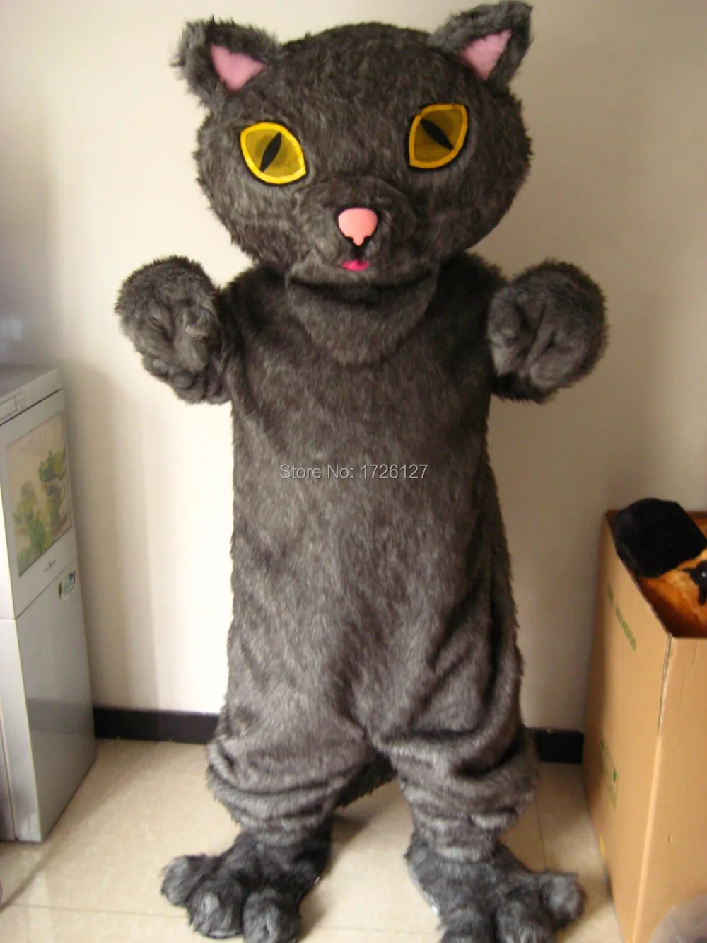 mascot grey plush Persian cat mascot costume custom fancy costume anime cosplay kits mascotte