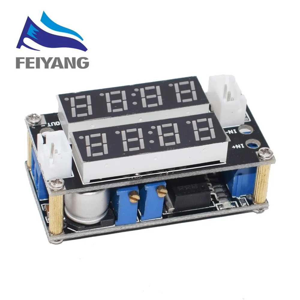 

10pcs XL4015 5A Adjustable Power CC/CV Step-down Charge Module LED Driver Voltmeter Ammeter Constant current constant voltage