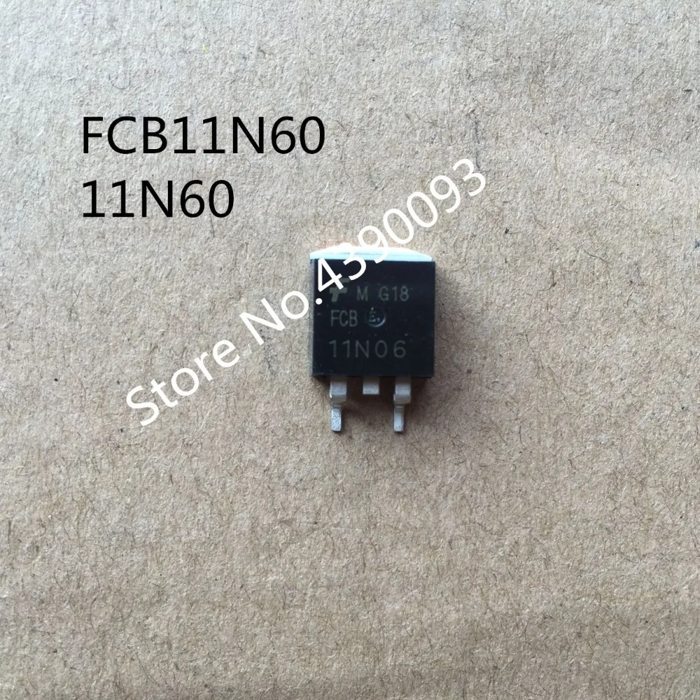 

50pcs/lot FCB11N60 600V 11A 11N60 TO-263