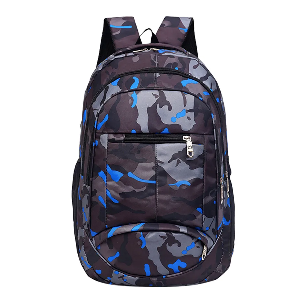 Fishsunday уличные спортивные сумки унисекс рюкзак для девочек и мальчиков-подростков школьный рюкзак камуфляжные сумки с принтом 0801