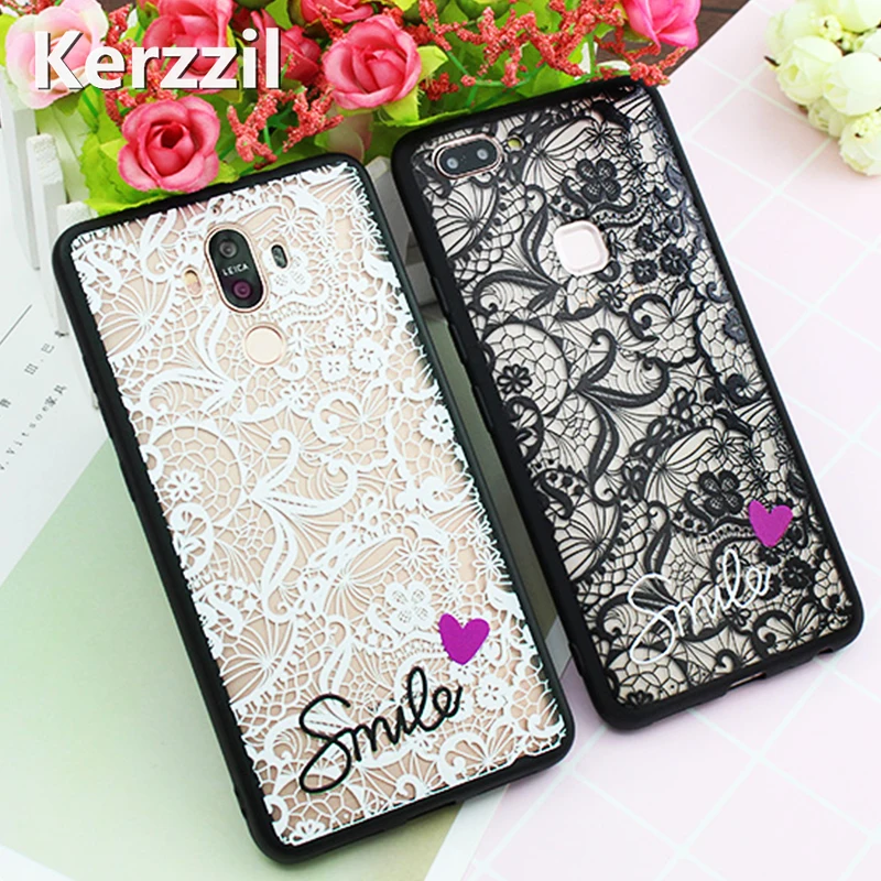 Kerzzil Lace Flower Hard PC+TPU Case For Samsung Galaxy S9 S8 Plus S7 edge Note 8 9 J7 J6 J5 J4 J3 J2 2017 A3 A5 A8 A6 2018 |