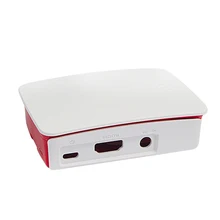 Promos Black Friday et Cyber Monday AliExpress 2017. Kits DIY Arduino, Raspberry, imprimantes 3D, caméras IP 96 raspberry pi 3 case Official ABS enclosure for Raspberry pi 3 Model B ( White and Red )