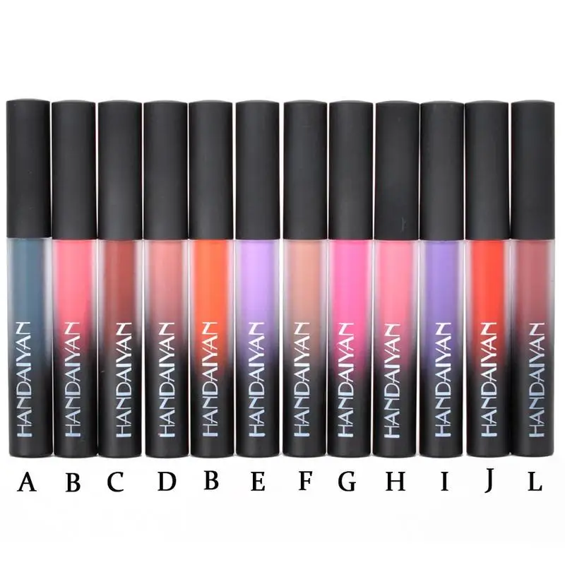 

Matte Lipstick Long Lasting Velvet Nude Lipsticks Set 12 Popular Colors Waterproof Lip Stick Matte Sexy Red Liquid Lipstick