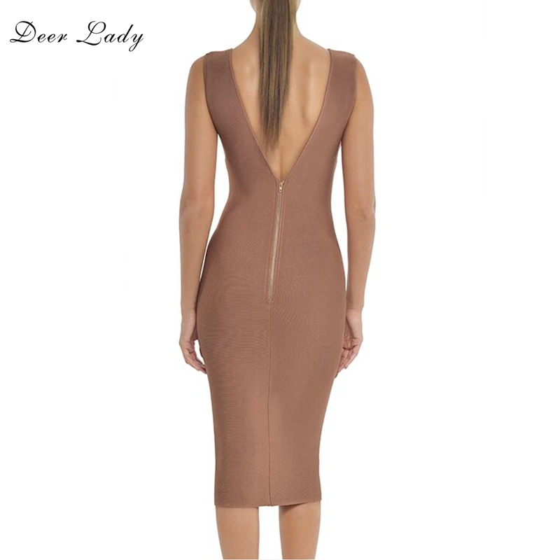 tan bandage dress 2