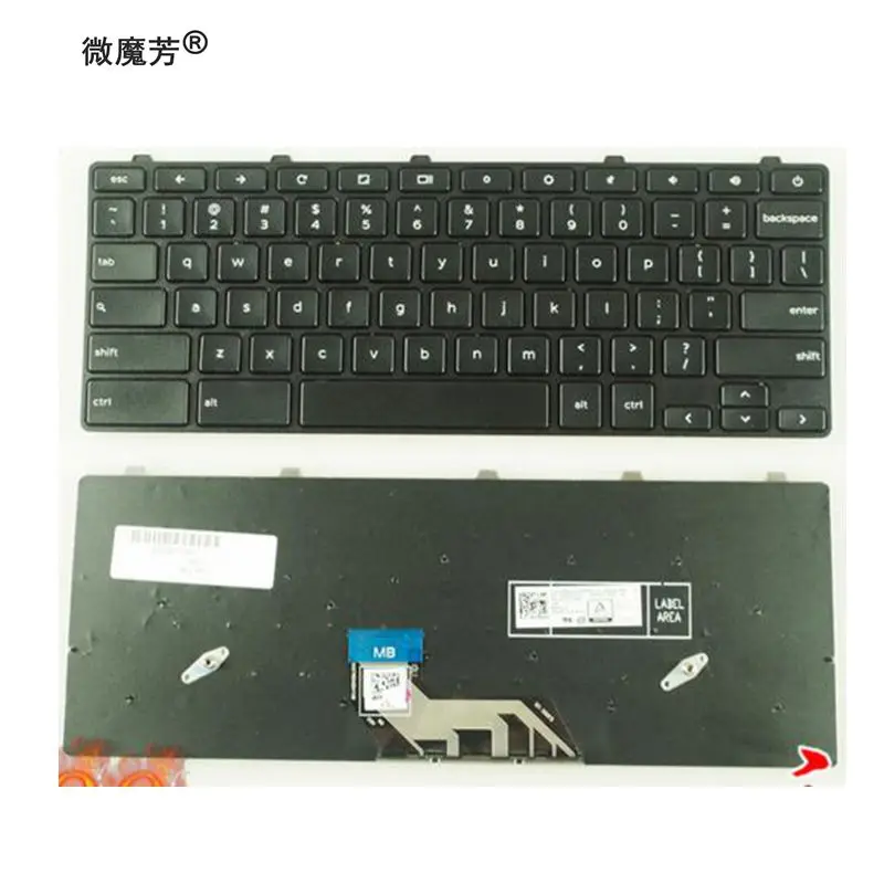 US New keyboard For DELL Chromebook 11 3180 3189 Education 2-in-1 US New keyboard For DELL Chromebook 11 3180 3189 Education 2-in-1