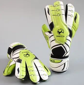 

High quality!Kids Men goalkeeper gloves professional football thicken 5 finger save guard goalie soccer gloves,Free shipping