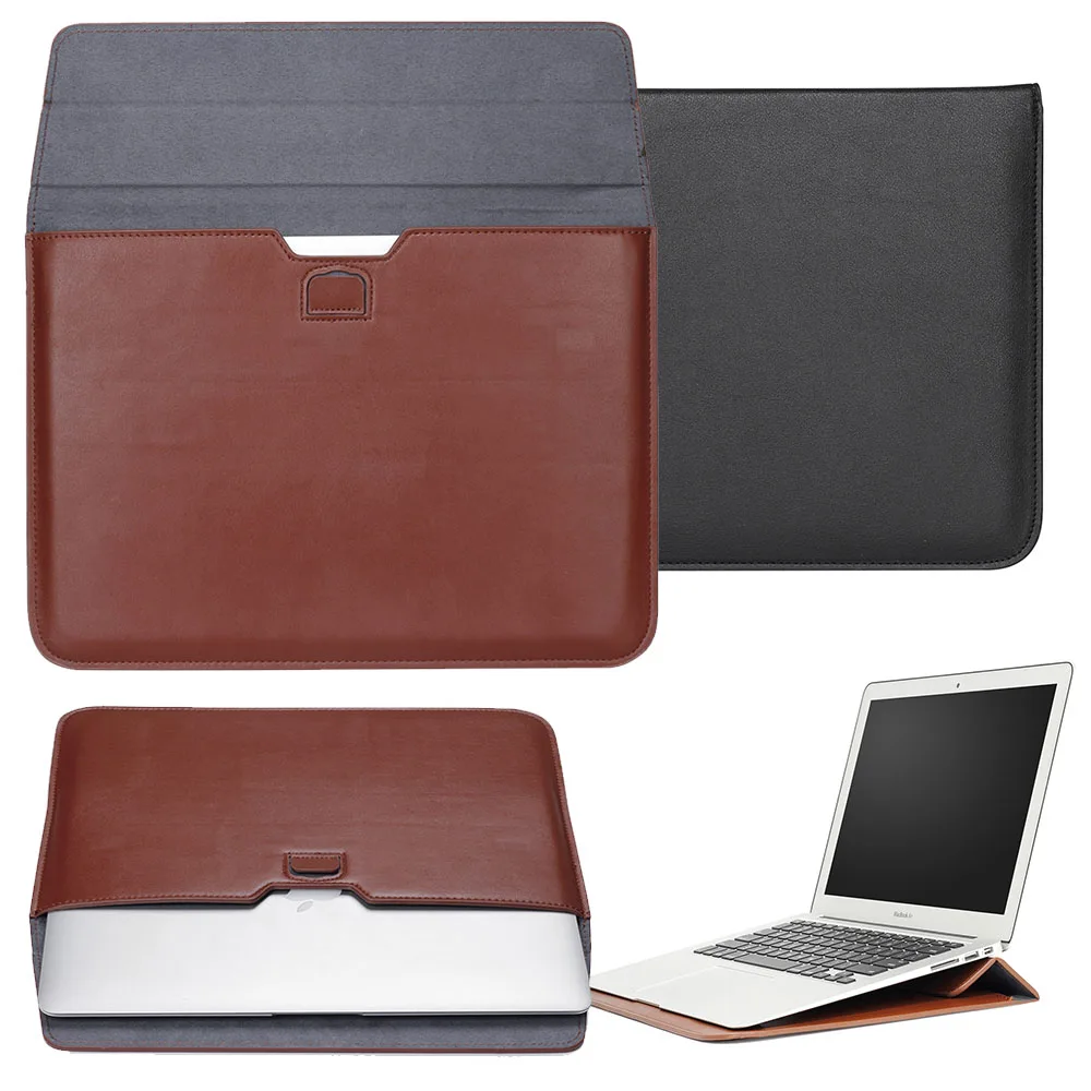 New PU Leather envelope case for laptop For Macbook 11" 13" 15" super