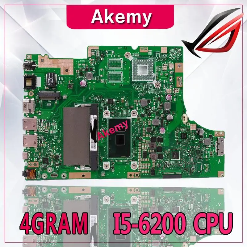 Akemy TP501UA материнская плата для ноутбука I5-6200 процессор 4 ГБ оперативная память для ASUS TP501UA TP501U TP501UQ TP501UB тесты материнской платы TP501UA