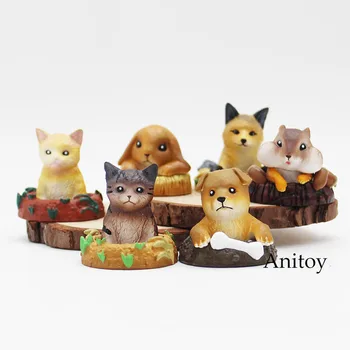 

8pcs/set Cute painted Cats PVC Action Figure Collectible Model Toy 5cm KT3614