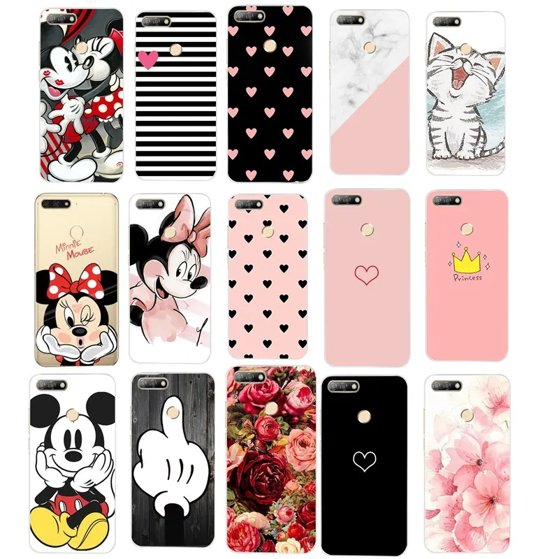 

For Huawei Honor 7A Pro Case on Honor 7A Pro Cover Soft Silicone Printing Phone Back Cover Case For For Huawei Honor 7A 5.45Inch
