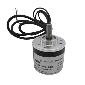 

AB 2 Phase Incremental Rotary Encoder Switch 100/360/600P/R DC 5-24v Wide Voltage Power Supply 6mm Shaft 100/360/600P/R