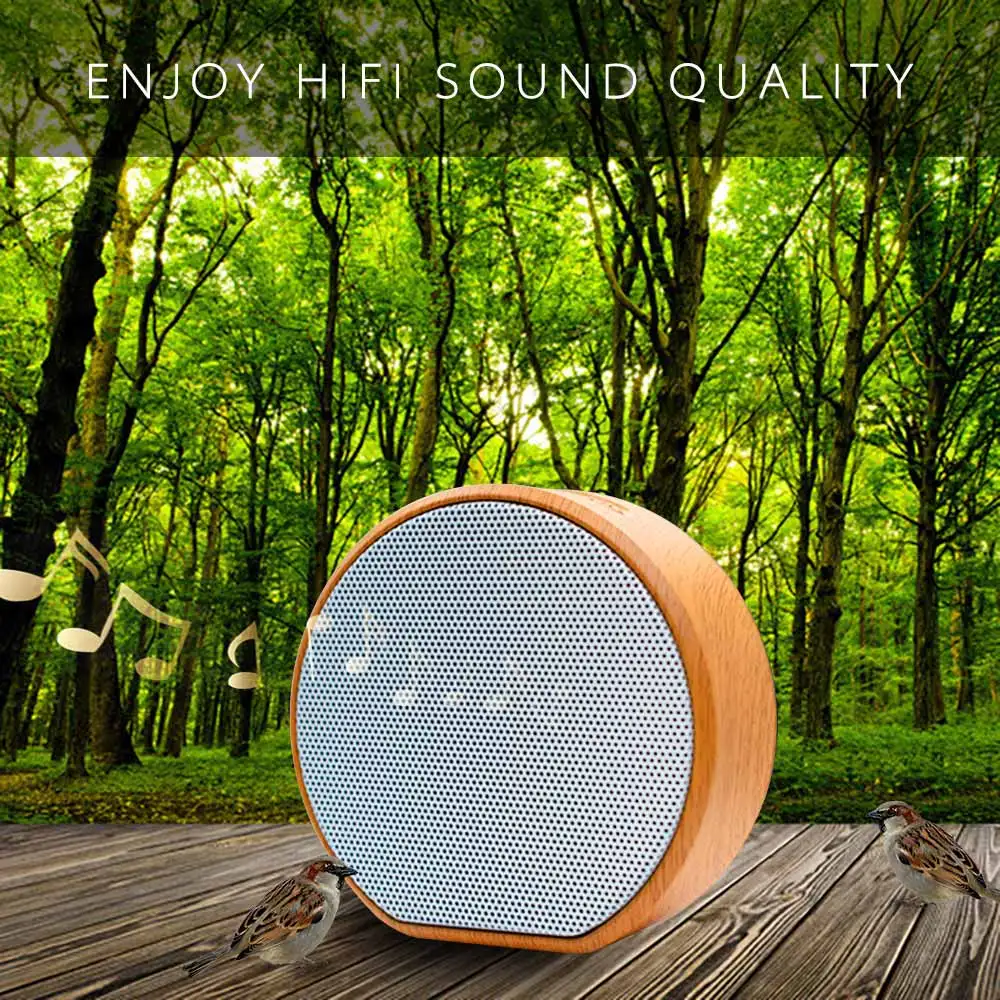 Ретро древесины Bluetooth динамик беспроводной стерео сабвуфер открытый портативный