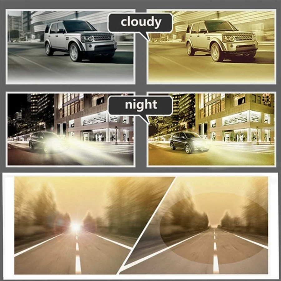 metal night vison glasses uv400 driving aviator anti-glared sunglass Sun aviator Glasses Driver Night Driving Eyewear