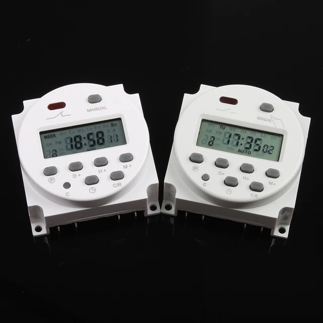 DOACT CN101A DC 12V Mini LCD Digital Microcomputer Control Power Timer  Switch, Control Power Timer Switch, Time switch Relay 