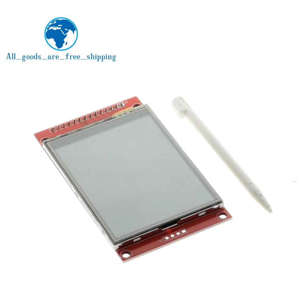 

TZT 1pcs J34 F85 240x320 2.8" SPI TFT LCD Touch Panel Serial Port Module with PCB ILI9341 5V/3.3V 2.8 TFT With touch Gift Pen