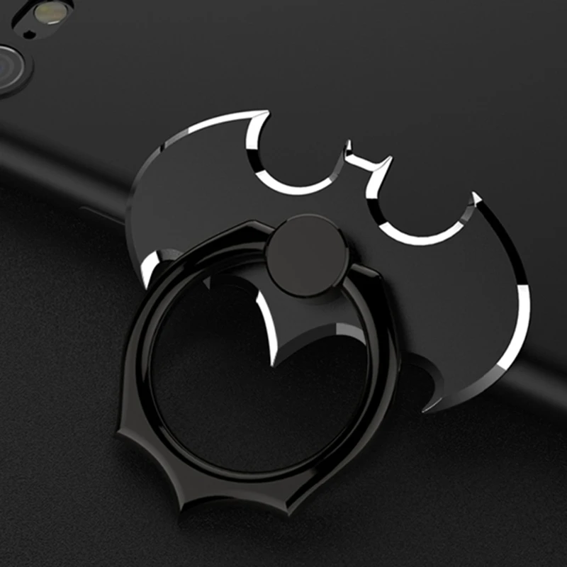 SYRINX Metal Luxury Batman Universal Finger Ring Smartphone Mobile Cell Phone for IPhone X Xs Max Xiaomi Mi8 Mi9 Samsung Holder