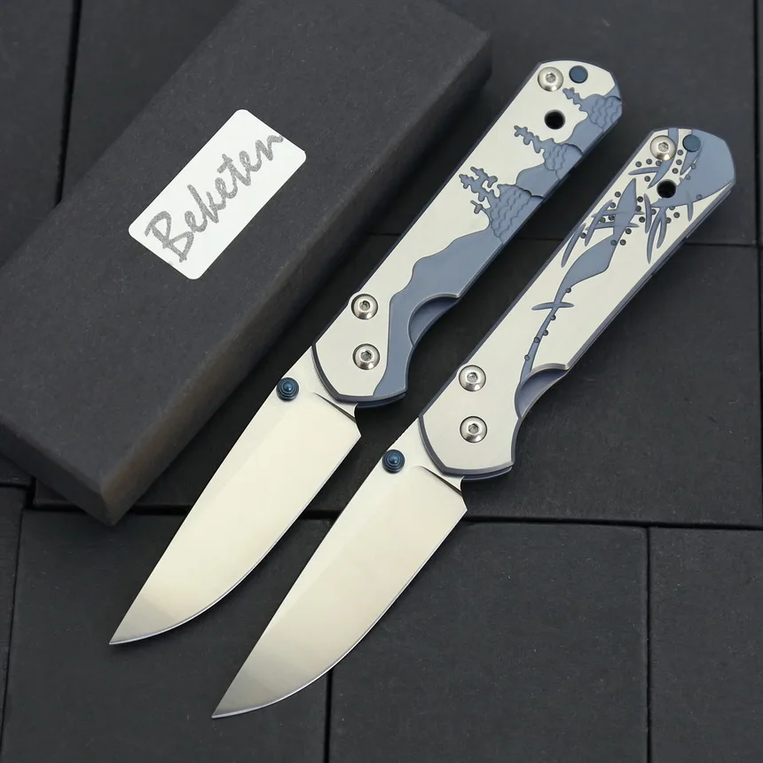 BEKETEN Малый sebenza 21 складной нож D2 лезвие titanium узор ручка Открытый Отдых Охота выживанию Тактический карманные ножи