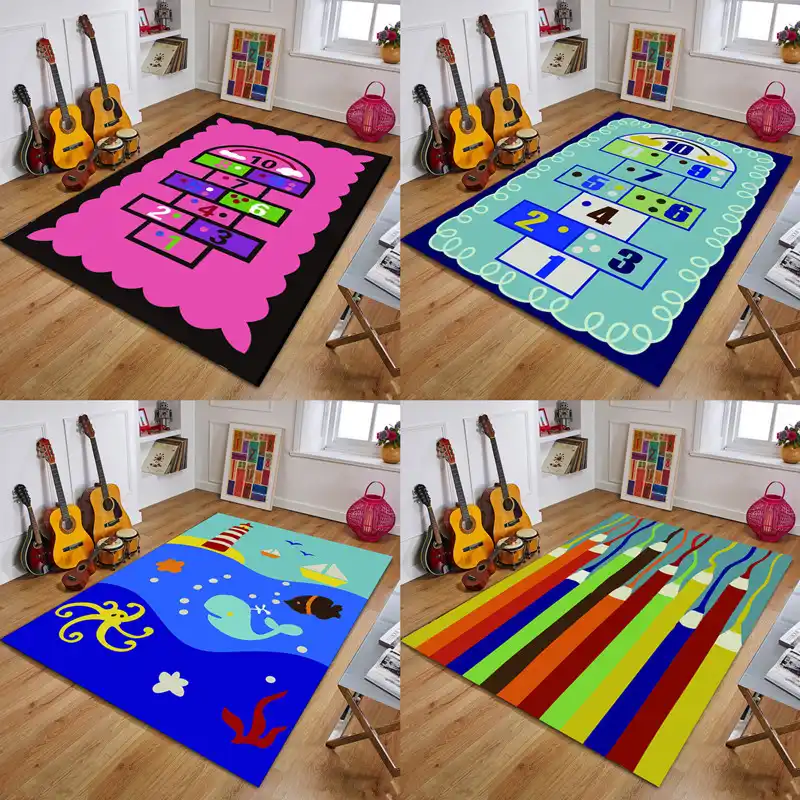 Cartoon Baby Play Soft Rugs Kids Room Crawl Floor Mat Boy Rugs Kids Room Crawl Floor Mat Boy