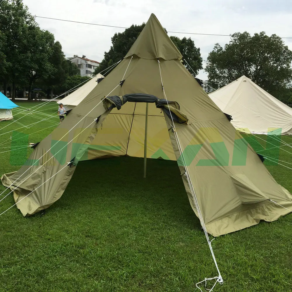 Waterproof Teepee Tent & Outdoor C&ing Camouflage Waterproof Family