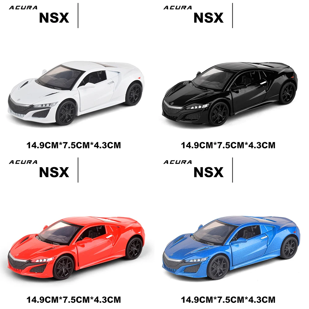 1:32 Acura nsx музыкальная с подсветкой машина литые игрушечные машинки модель