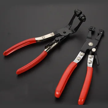 

Hose Clamp Plier Tool Locking Flat Band Ring Spring Type Swivel Free Ship Red 2x