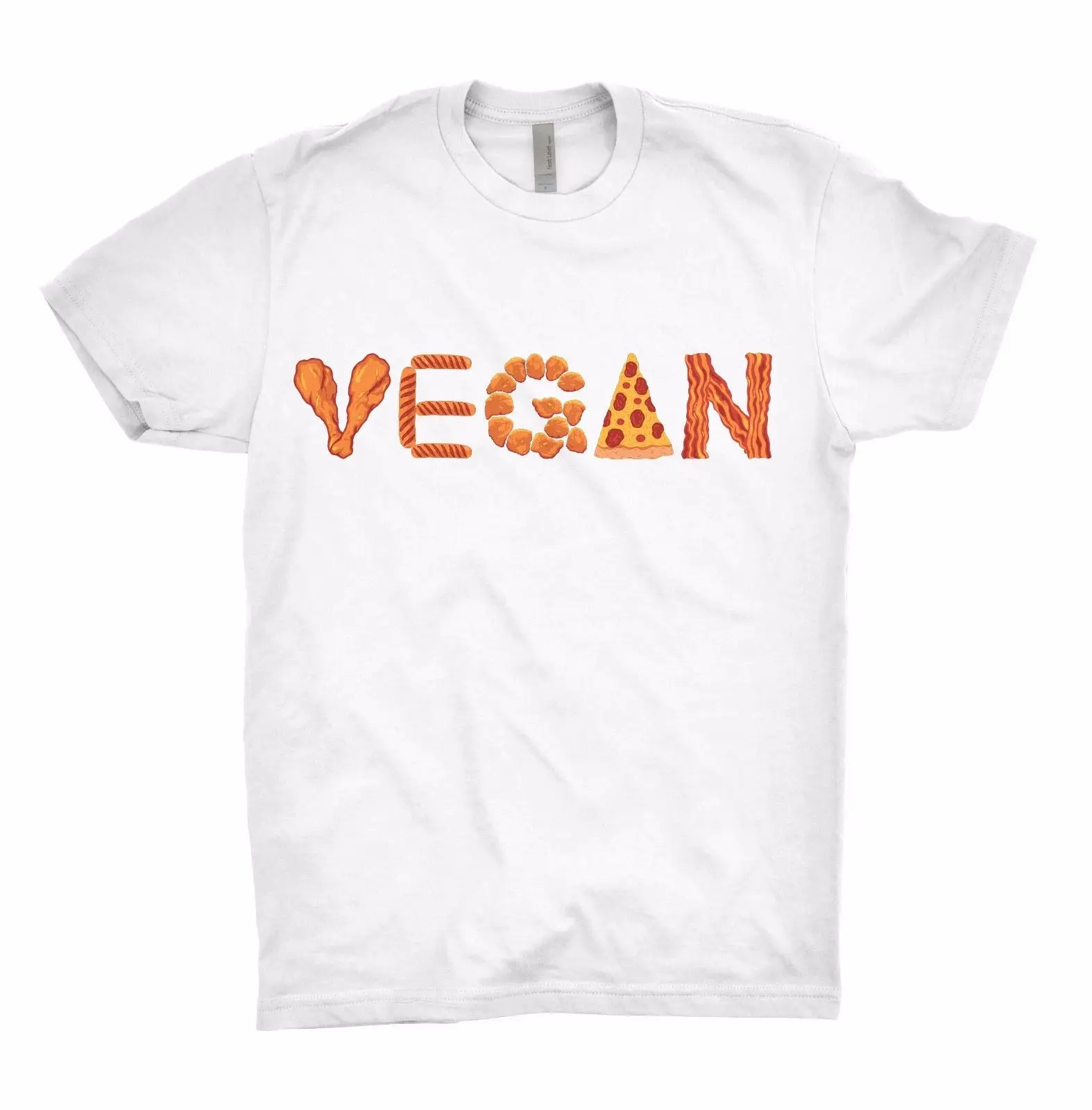 VEGAN футболка диета анимальс Are Friends пиццы забавная курица бекон Netflix авокадо