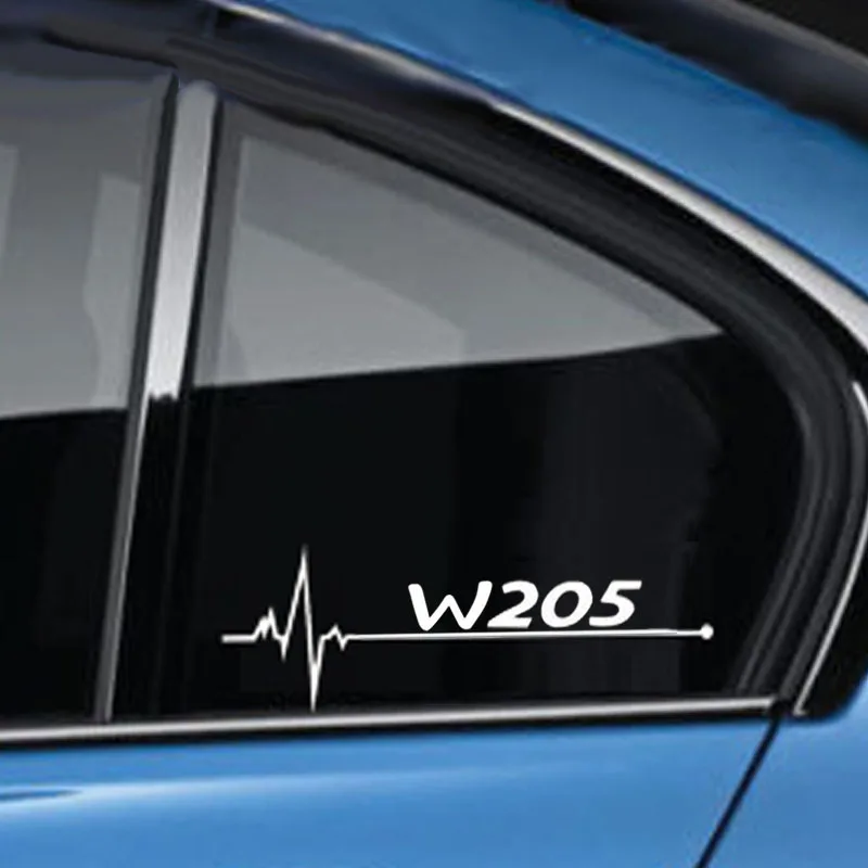 2 шт. наклейка на окна автомобиля для Mercedes Benz amg W203 W204 W205 W210 W211 W212 W213 W220 W221