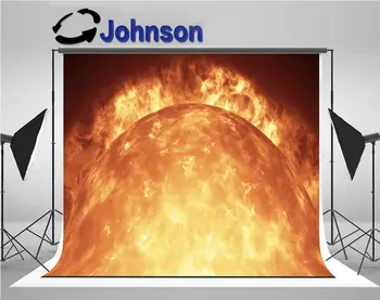 

blaze Sun Black Solar System Astronomy Star Burning Blazing Space Planet background Vinyl cloth Computer print wall backdrop