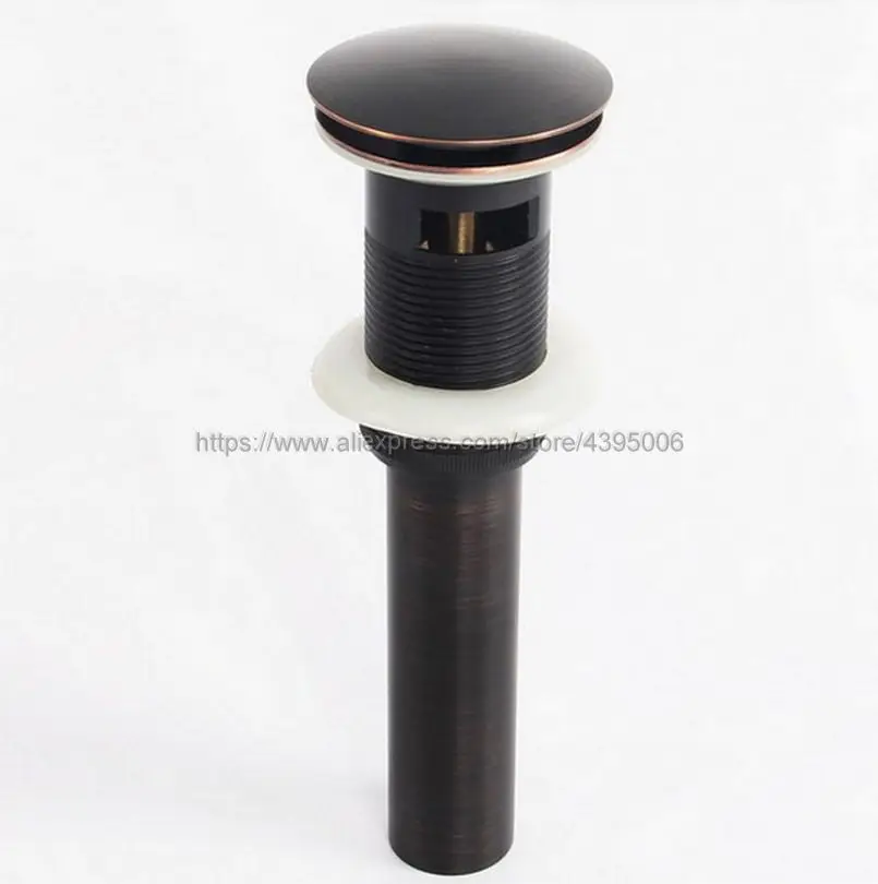 Oil Rubbed Bronze Bathroom Basin Sink Pop Up Drain Brass with Overflow