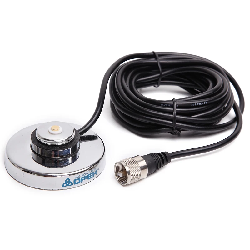 

OPEK NC-450M UHF 400-520MHZ NMO For Baofeng QYT TYT Kenwood Mobile Radio Walkie Talkie Mini Antenna Magnet Mount Coaxial Cable