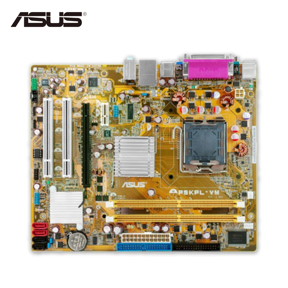 Asus P5KPL-VM Original Used Desktop Motherboard G31 Socket LGA 775 DDR2 SATA2 Micro ATX intel g31 micro atx lga 775 ddr2 computer motherboard blue silver