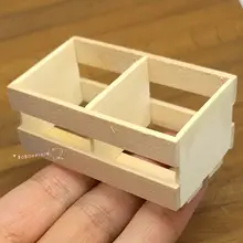 Кукольный домик Миниатюрная игрушка 1:12 кухня деревянная коробка для хранения длина 6 см D281