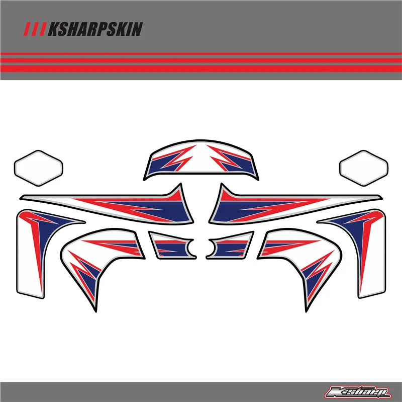 Задний обтекатель цифровая доска KSHARPSKIN 3D защитный гель для HONDA CBR1000RR 2012 - Цвет: K-WBT-HON-1000RR-01