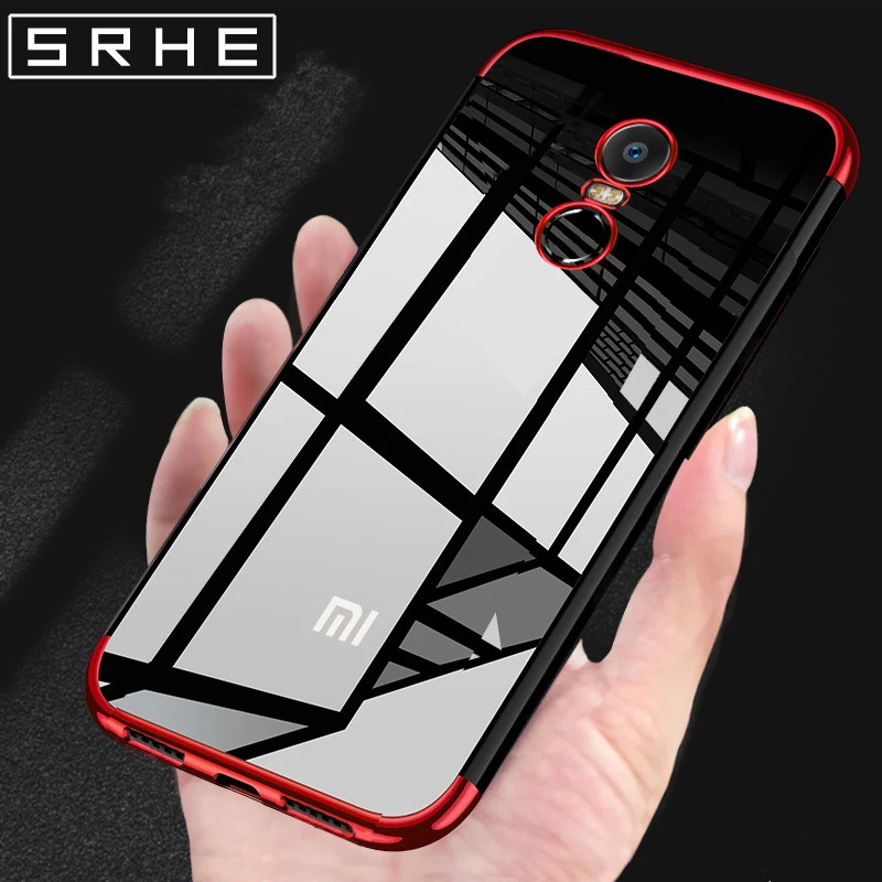 

SRHE Xiaomi Redmi Note 4 Global Version Case Cover Note 4X Prime Silicone TPU Soft Plating Back Cover For Redmi Note 4 Pro Note4
