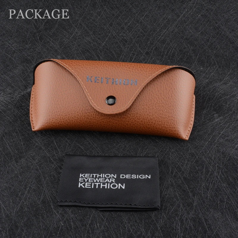 KEITHION Brand Men's Womens Vintage Square Sunglasses Polarized UV400 Mirrored Slim Fit Frame Eyewear
