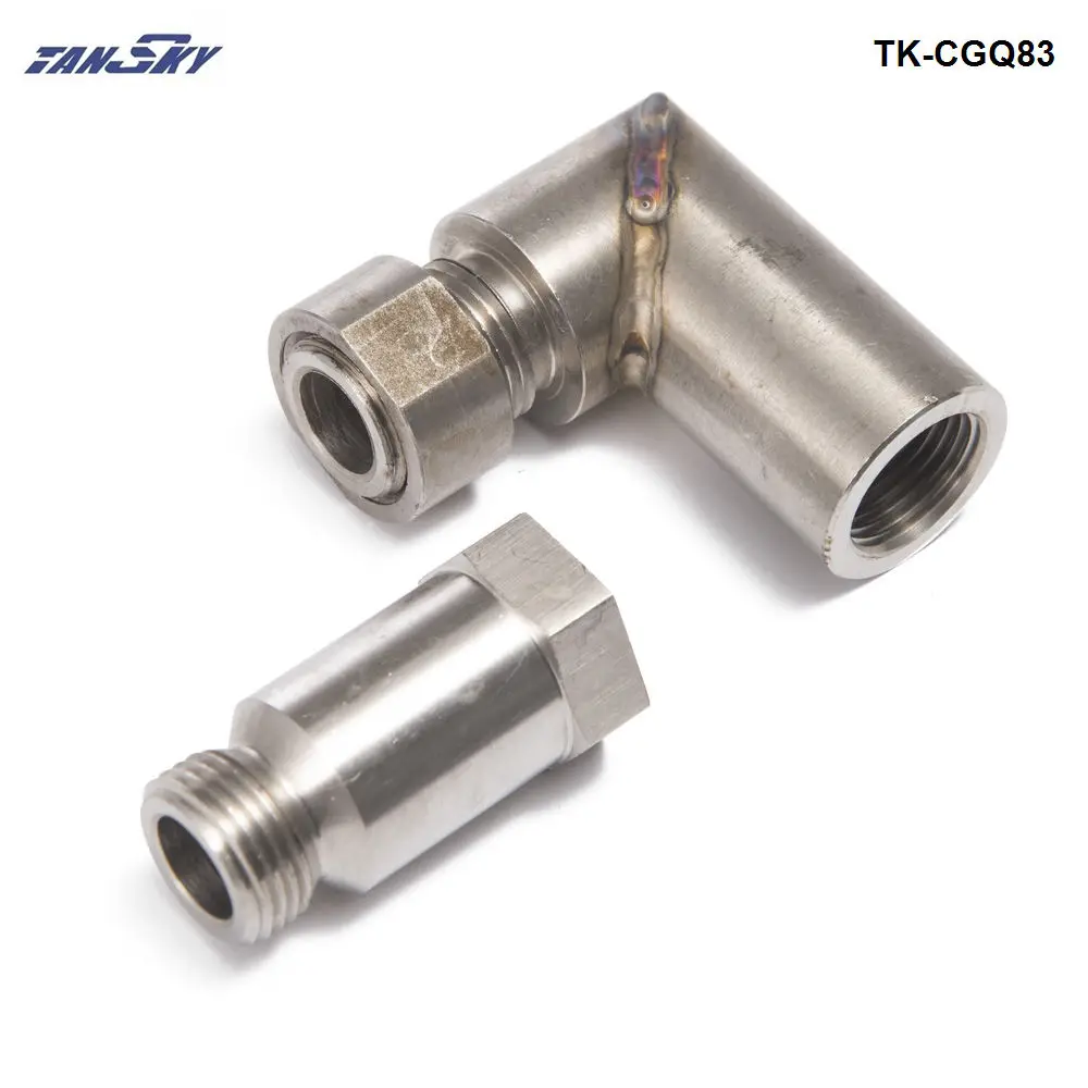 Car Exhaust O2 Oxygen Sensor Angled Extender Spacer M18x1.5 90 Degree 02 Bung Universal TK-CGQ83