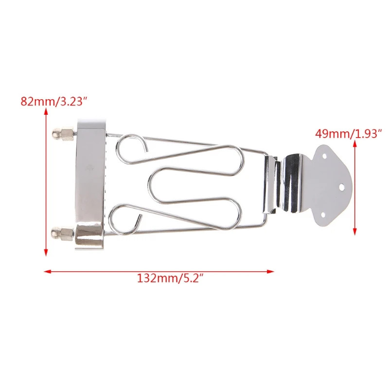

Trapeze Tailpiece Bridge Wired Frame Semi Hollow for 4 String Electric Bass #35/11L 3
