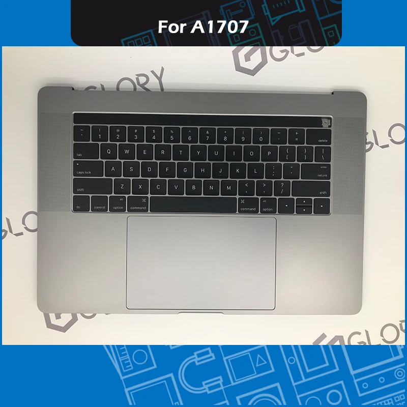 

Space Grey A1707 Topcase Assembly US layout For Macbook Pro Retina 15" A1707 Top case + battery + touchbar + touchpad 2016 2017