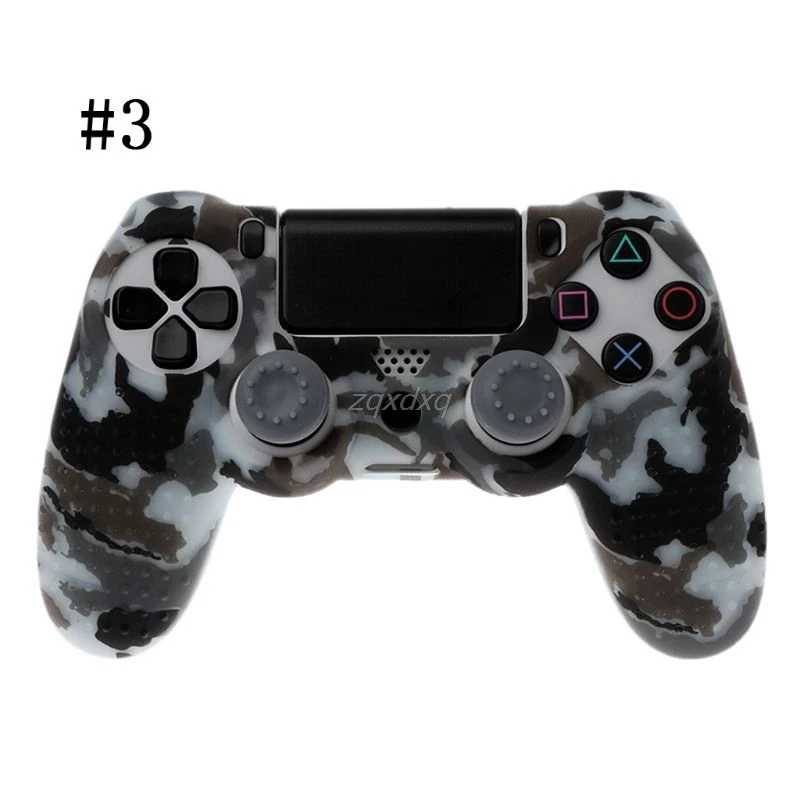Силиконовый камуфляжный чехол для контроллера Sony Dualshock PS4 DS4 Slim Pro защитный +