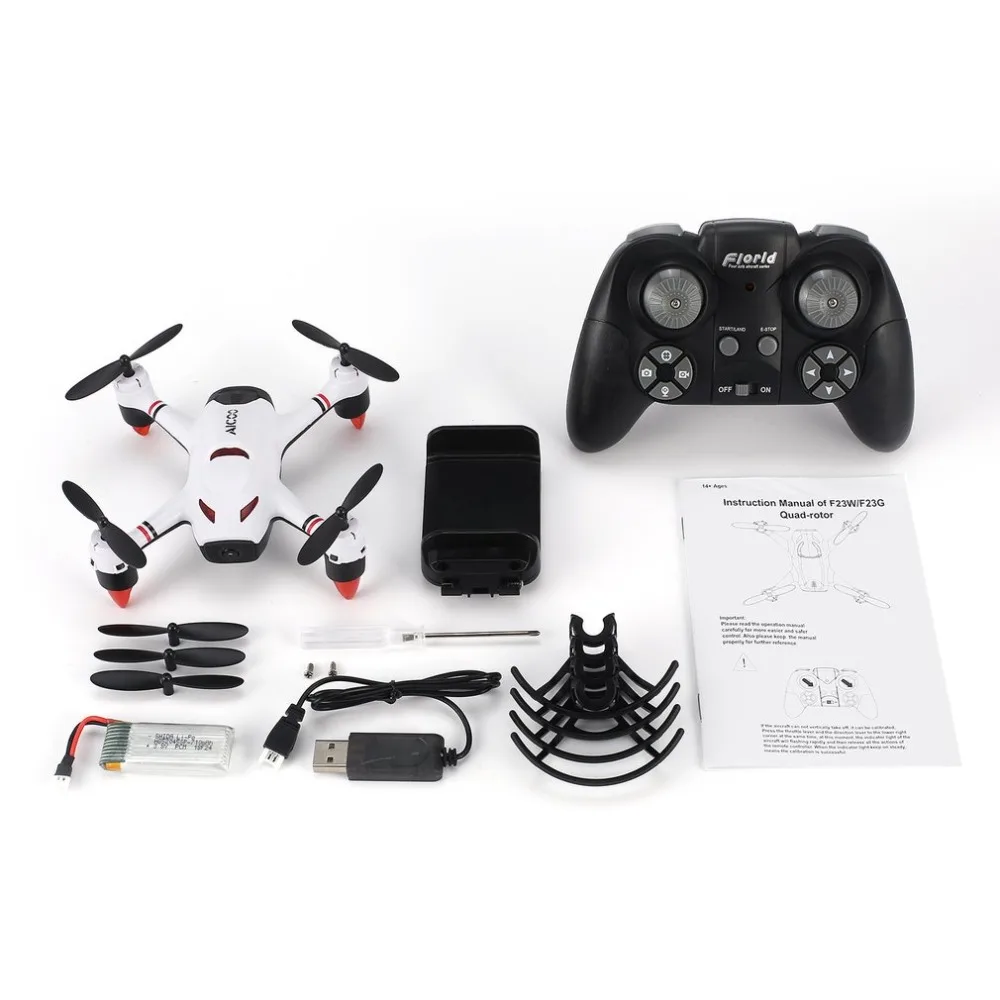 F23G г 2,4 г Радиоуправляемый Дрон Мини Quadcopter с 720P hd Wi Fi FPV системы камера потока позиционирования жест Headless режим