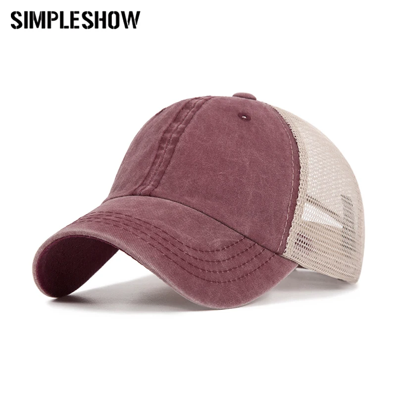 

New Summer Mesh Cap Baseball Caps Women Men Fashion Snapback Breathable Caps For Male Female Sport Hat Unisex Bone Dropshipping