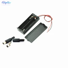 50Pcs 2xAAA Battery Case Holder Socket Wire Junction Boxes With Wires, Switch&Cover, 5.5/2.1 DC Plug