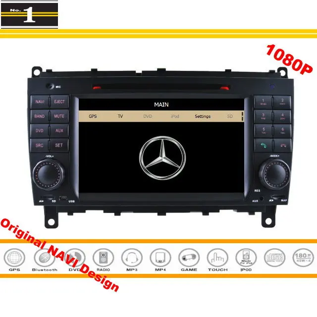 

For Mercedes Benz CLK C209 / A209 2002~2009 Car GPS Navigation Stereo Radio CD DVD Player 1080P HD Screen Original Design System