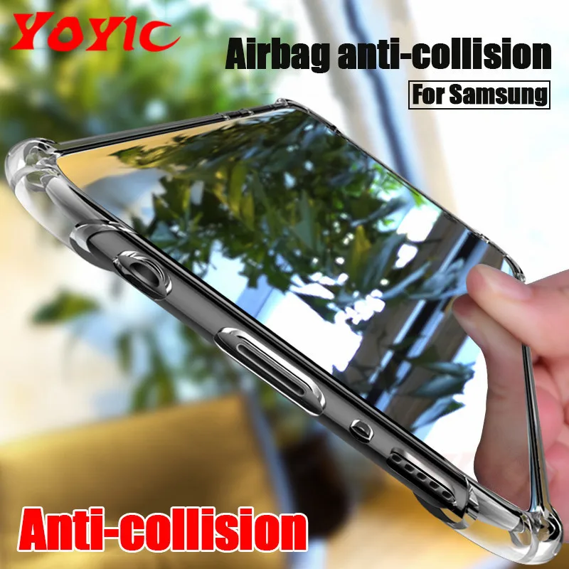 

Anti-Knock Clear Cases For Samsung Galaxy S9 S8 Plus Note 8 S6 S7 Edge Case Soft Transparent TPU Protection For Samsung S9 Case