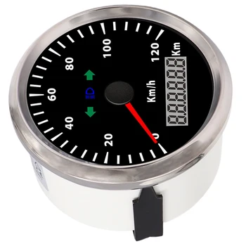 

Digital Motorcycle Speedometer 120 KM/H GPS SPEEDO Meter Water proof Steel Bezel for Car Motor Vessel ATV Red Backlight