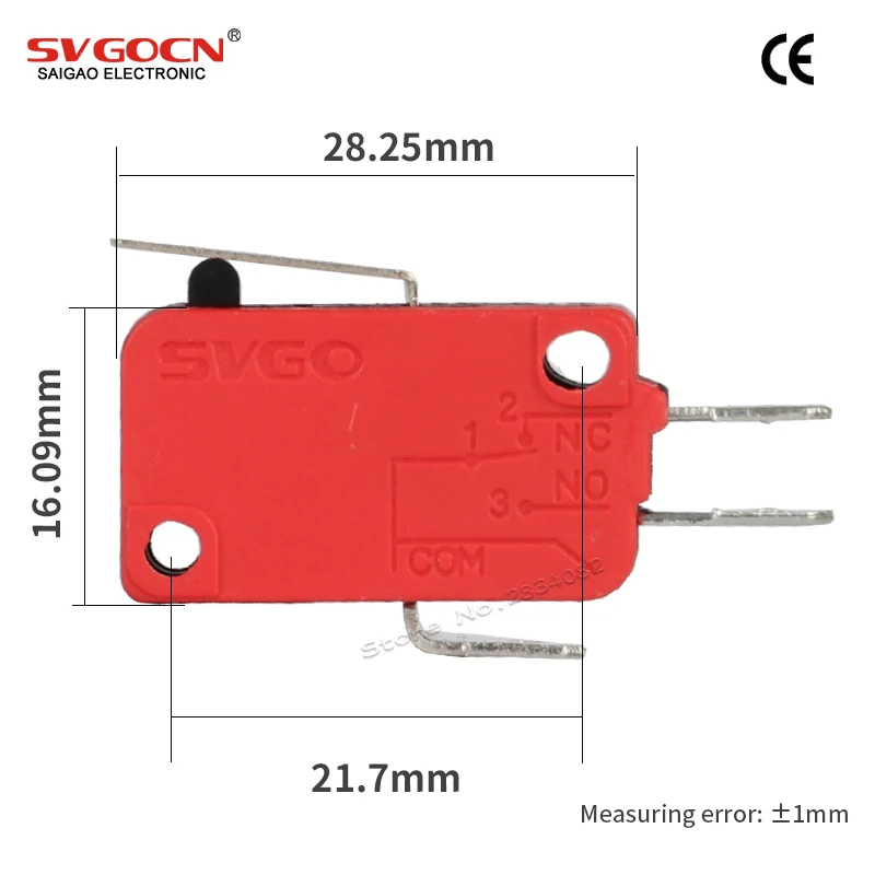 3 16A 250VAC рычажный микро переключатель 1NO 1NC pin концевой поворотный такт кнопочный