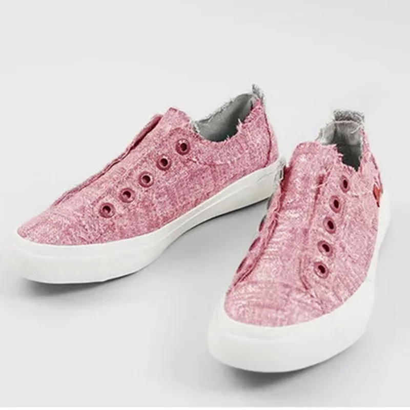 

Spring Summer Canvas Shoes Women Sneakers Casual Canvas Shoes Female Summer Lace-Up Flat Trainers Vulcanize Simple Shoes