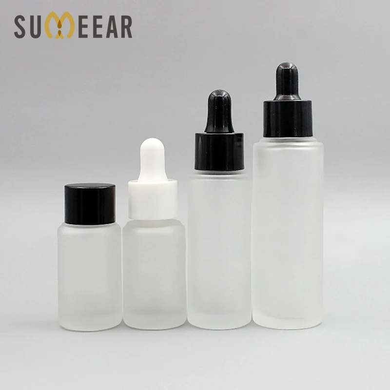 

20Piece/Lot 20ml 30ml 50ml Frosted Dropper Glass Aromatherapy Liquid with Glass Eye Dropper Empty Cosmetic Containers