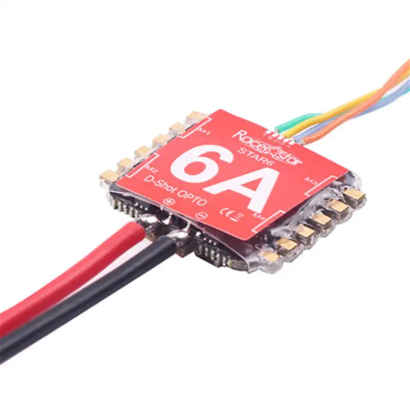 

16x16mm Racerstar Star6 6A Blheli_S 1-2S Dshot600 Ready 4 In 1 ESC for FPV Racing Racer RC Drones FPV Quadcopter DIY Spare Parts